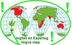 English&Espering map: red- English, Espering- all the World!